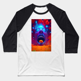 Fantastic Trippy Psychedelic Art  Rave Club House Dub Shaman Shrooms Visionary Baseball T-Shirt